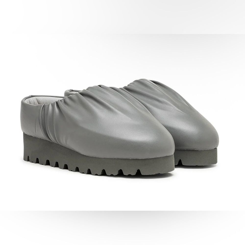 Yume Yume Camp Shoe Vegan Leather Slip-On Gray Size 37 Made in Portugal - Picture 3 of 12